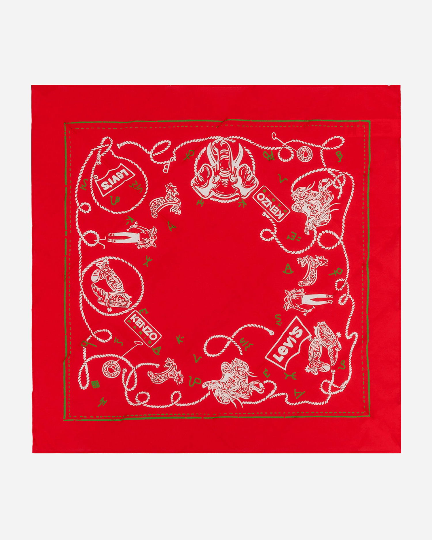 Huivi KENZO Levi’s® x Printed Bandana Punainen | FD68EU230LE9 22, 0