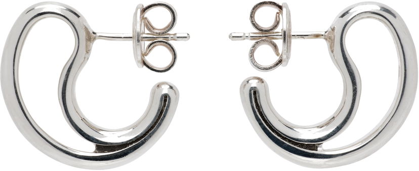 Korvakorut Bottega Veneta Small Silver Frills Earrings Metallinen | 804846 V5070