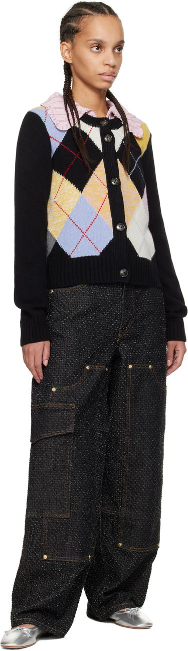 Villapaita GANNI GANNI Harlequin Knit Cardigan Monivärinen | K2380, 3