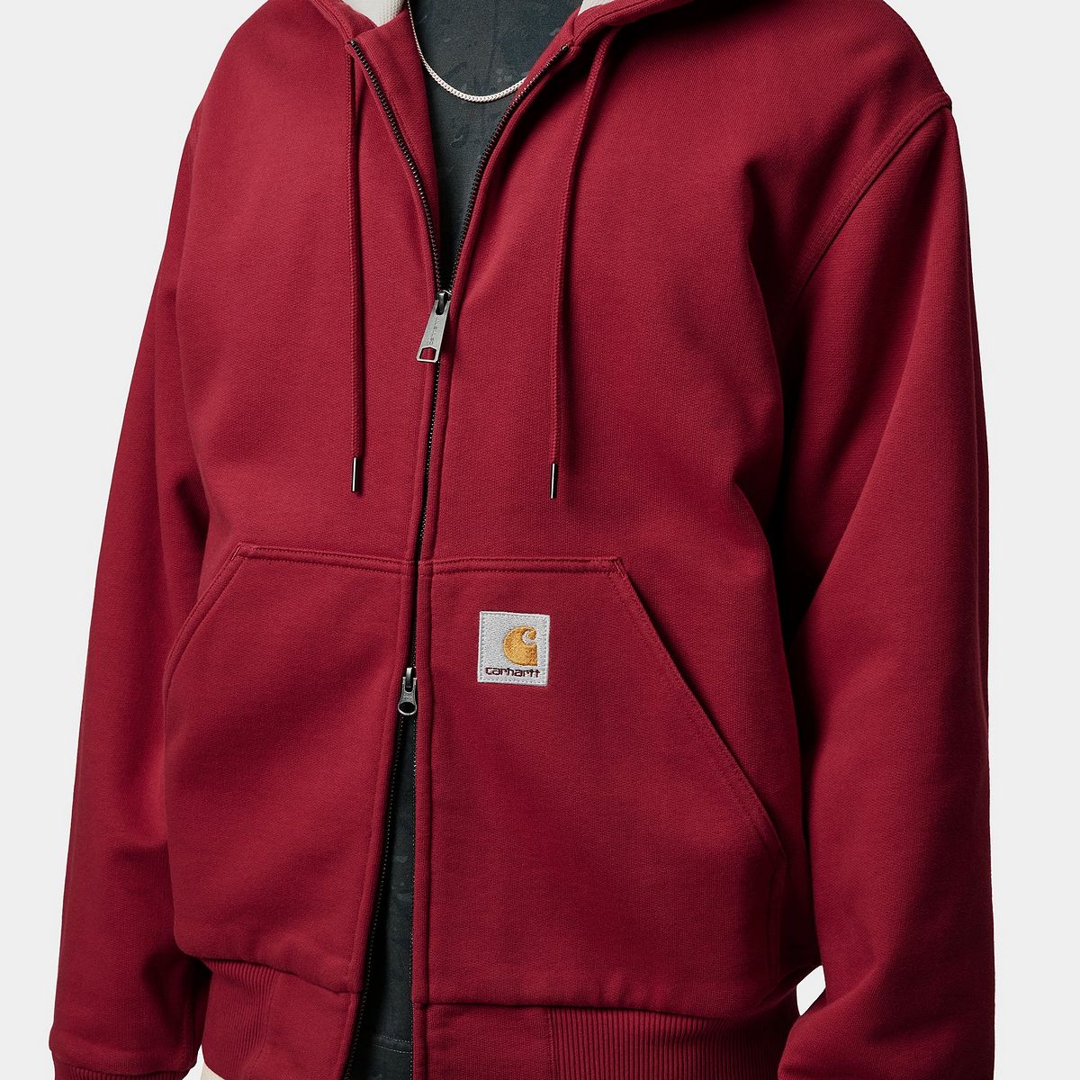 Huppari Carhartt WIP Carhartt WIP Active Sweat Jacket Punainen | I035602_4, 1