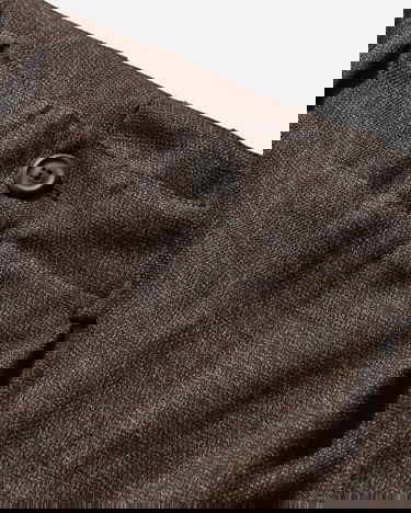 Housut OUR LEGACY Bridge Pleated Wide-Leg Dunmore Check Trousers Ruskea | M4254BB 001, 3