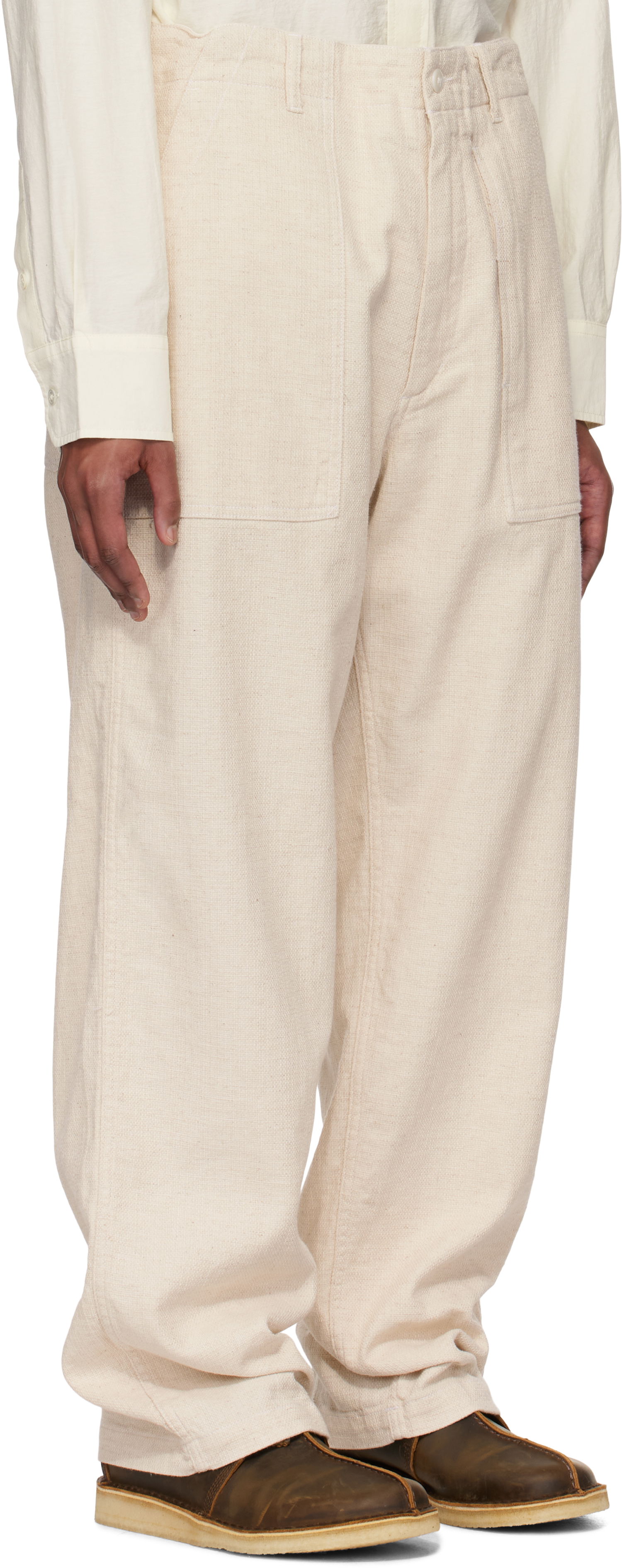 Housut Engineered Garments Engineered Garments Fatigue Trousers Beige | 25S1F004, 1