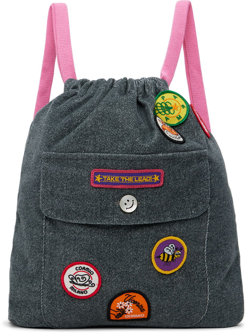 Reppu CORMIO Cormio Badge Backpack Harmaa | BACKPACK CORDUROY