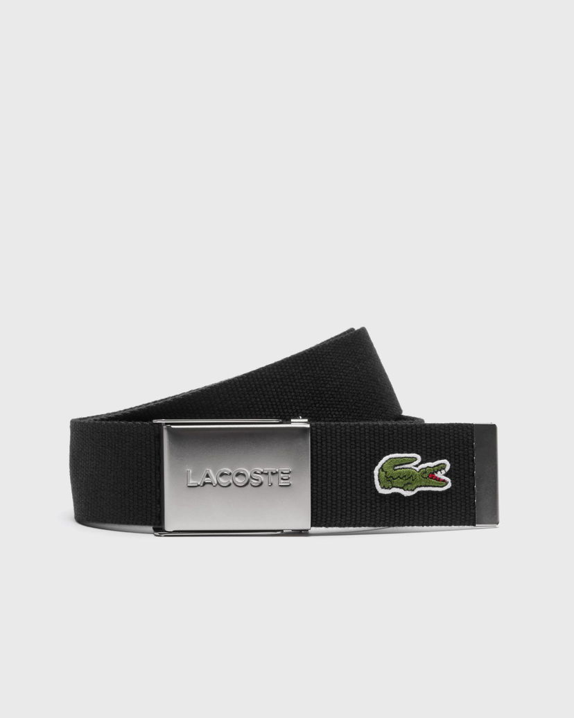Vyöt Lacoste Lacoste 40 Woven Strap Belt 110 CM Musta | RC2012-031