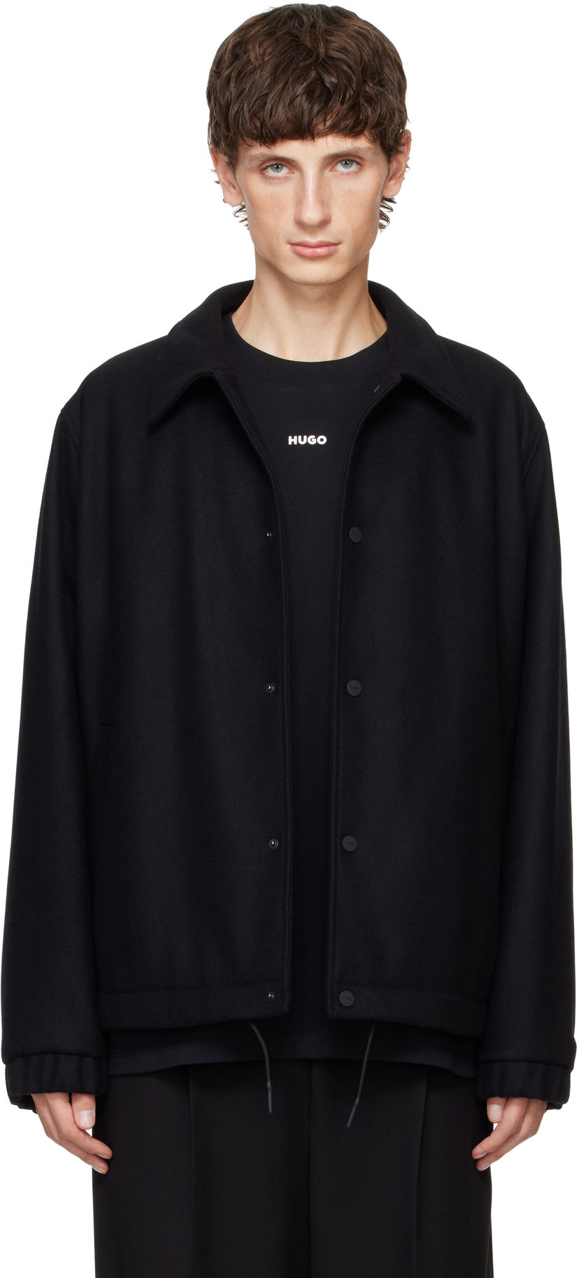 Takki BOSS Wool Coach Jacket Musta | 50530760