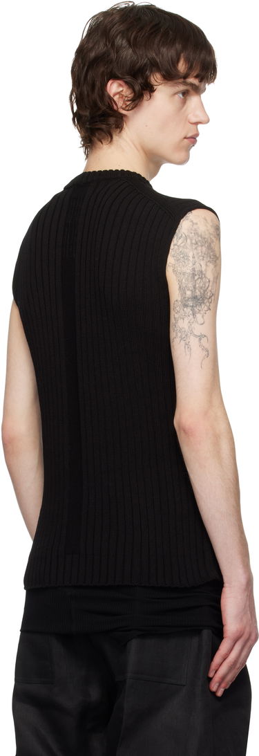 Villapaita Rick Owens Rick Owens Hollywood Knit Vest Musta | RU01E5662 KEC, 2