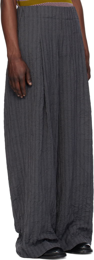 Housut Dries Van Noten Dries Van Noten Pleated Wide-Leg Trousers Ruskea | 251-020907-1504, 4