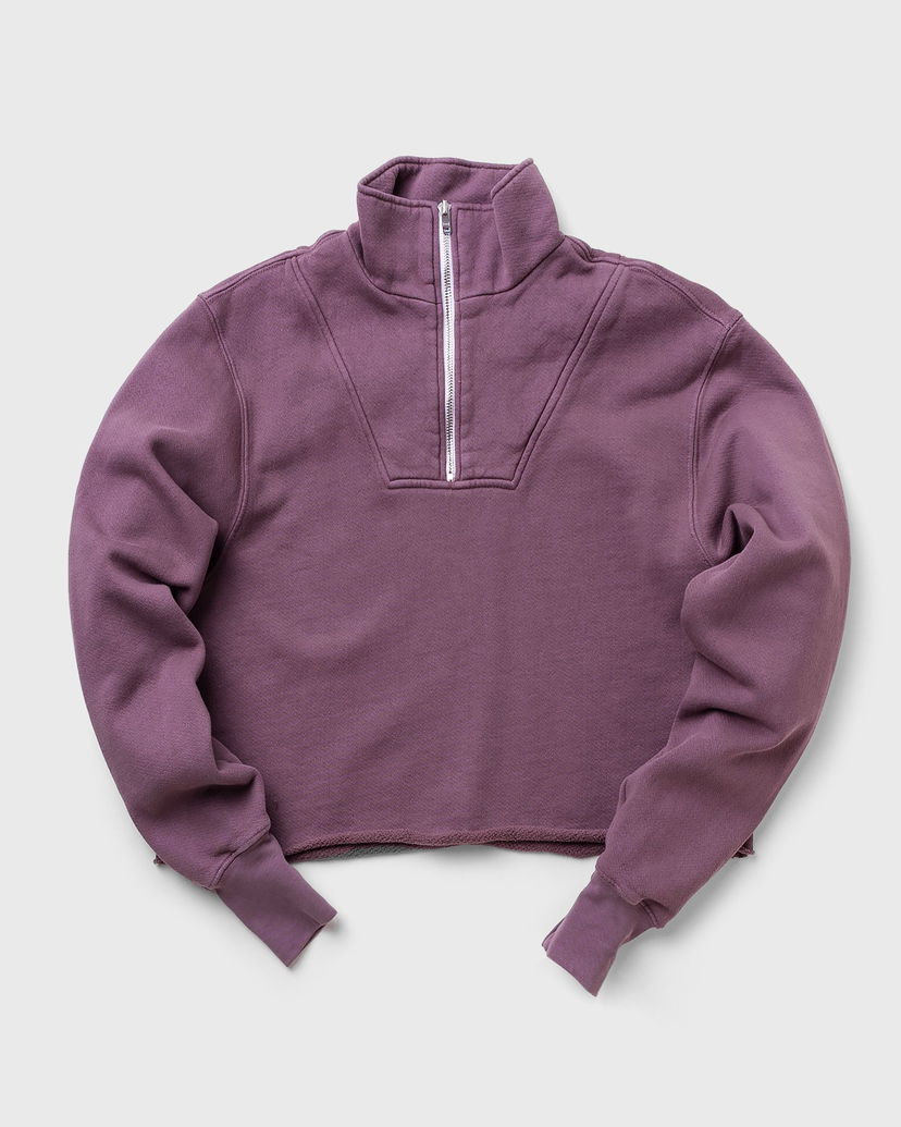 Huppari LES TIEN Les Tien Crop Half Zip Pullover, Size M Violetti | W-CF-1051