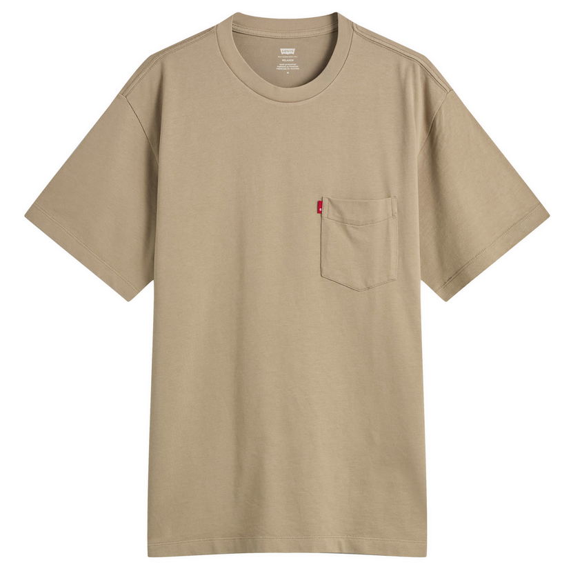 T-paita Levi's Red Tab Exclusive Heavyweight Pocket Tee Beige | A8605-0014-KHK