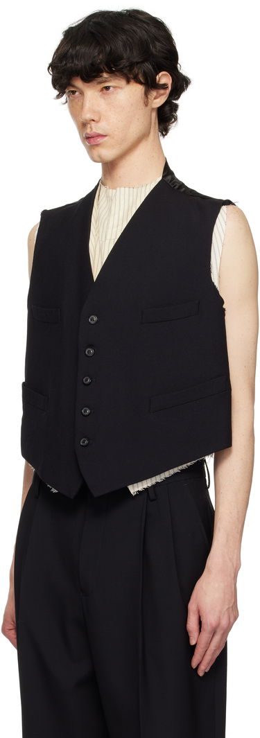 Liivi Maison Margiela Maison Margiela Raw Edge Waistcoat Musta | S50FB0110 S53915, 3