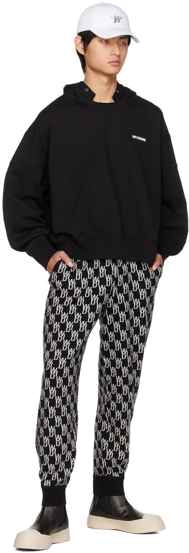 Huppari We11done We11done Signature Hoodie Musta | WD-TH3-22-867-U-BK, 3