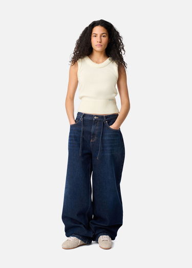 Liivi AXEL ARIGATO Marla Knitted Ribbed Vest with Side Lacing Valkoinen | A3356004, 4