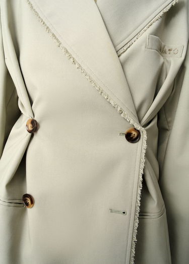 Takki AXEL ARIGATO Thea Frayed Double-Breasted Blazer Beige | A3305001, 5