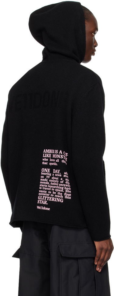 Huppari We11done We11done 'I Hope You Remember My Name' Graphic Print Hoodie Musta | WD-KT2-24-616-U-BK, 2