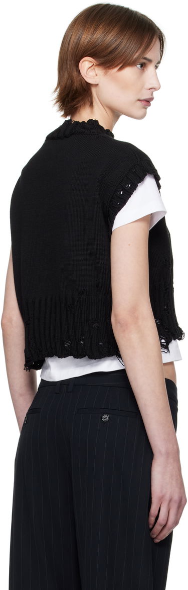 Villapaita Marni Marni Distressed Sleeveless Sweater Musta | GCMD0578E0 UFC652, 2