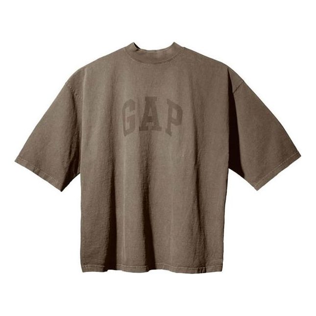 T-paita GAP Yeezy Gap Engineered by Balenciaga 3/4 Sleeve Tee Ruskea | YEEZY-SS22-011
