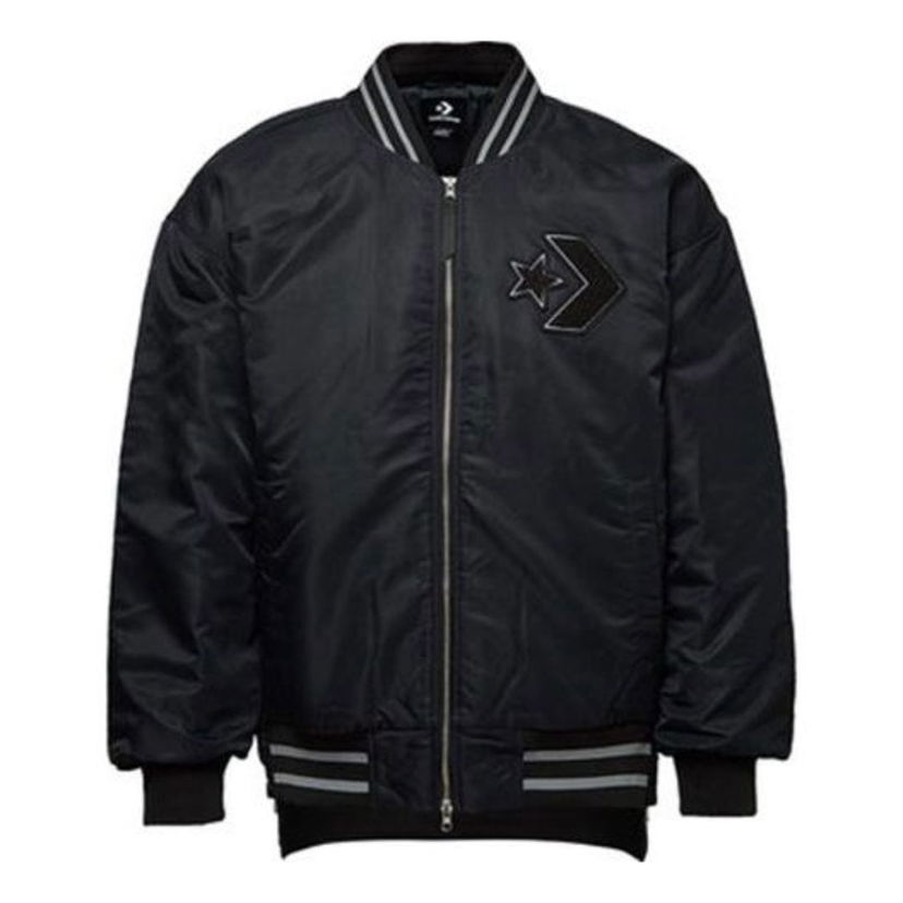 Bomber-takki Converse Padded Bomber Jacket Musta | 10019324-A02