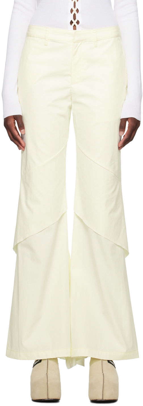 Housut Dion Lee Drape Trousers Keltainen | C2161F23