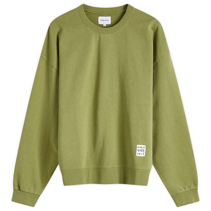 Huppari thisisneverthat TNT Faded Crew Sweatshirt Vihreä | TN243TSWCW03-MOSS