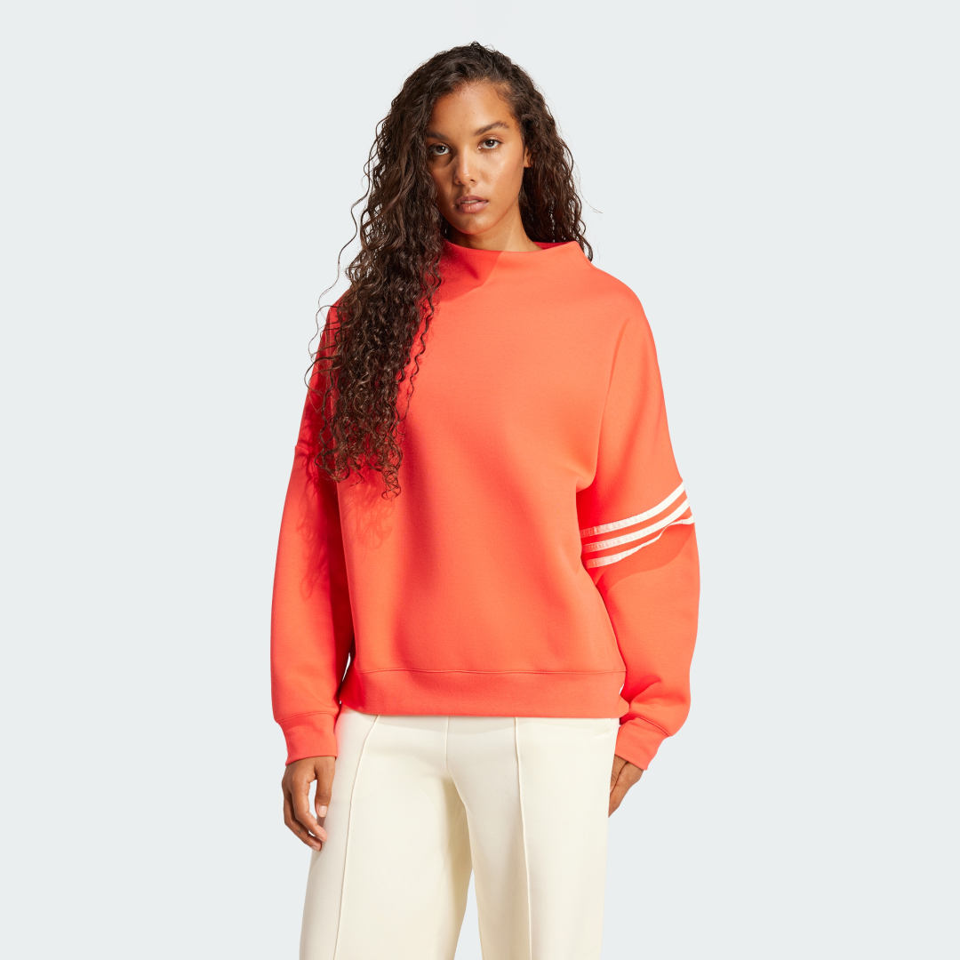 Huppari adidas Performance Oversized Mock Neck Sweatshirt Oranssi | JI8521, 0