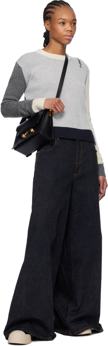 Villapaita Marni Marni Color Block Cashmere Sweater Harmaa | GCMD0585Q0 UFX385, 4