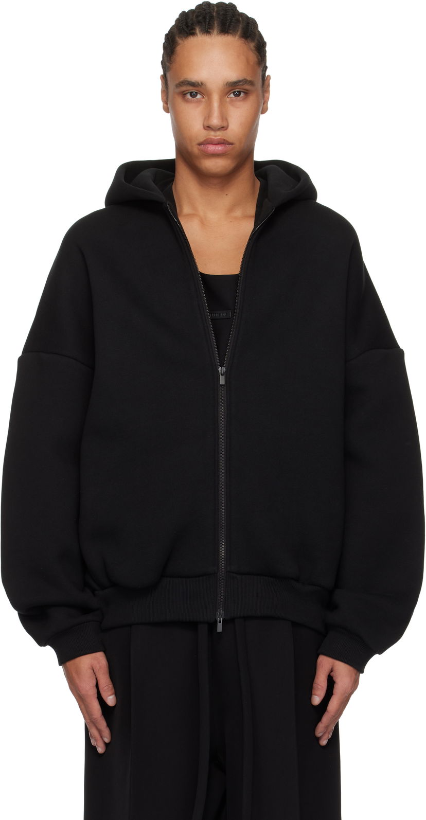 Huppari Fear of God Fear of God 'Eternal' Fleece Full Zip Hoodie Musta | FGE250-517FLC