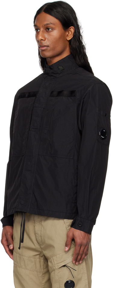 Tuulitakki C.P. Company C.P. Company Flatt Nylon Lens Overshirt Musta | 18CMOS081A-005991G, 3
