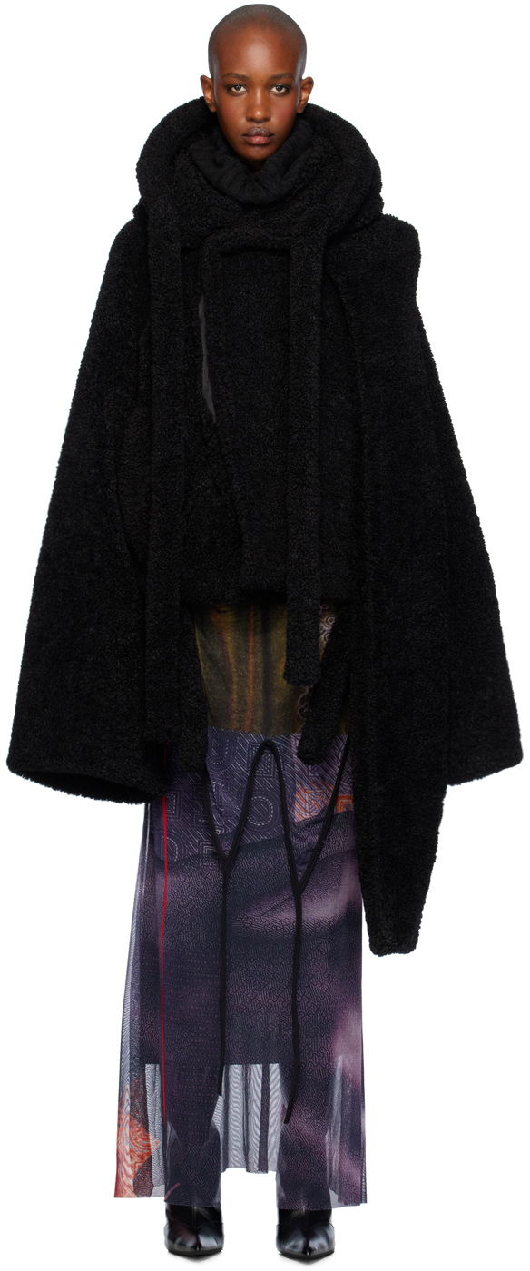 Takit Ottolinger Ottolinger Wrap Teddy Short Jacket Musta | 1230703921