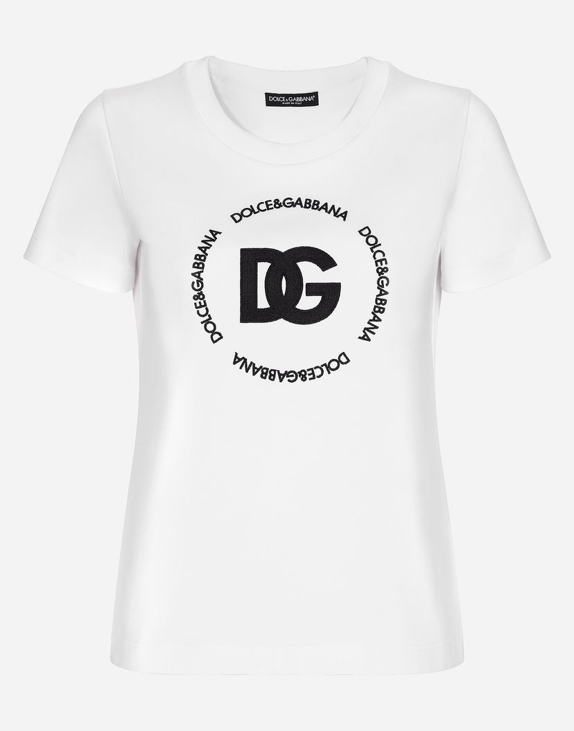 T-paita Dolce & Gabbana Tshirt Manica Corta Valkoinen | F8T00ZHU7H8W0800
