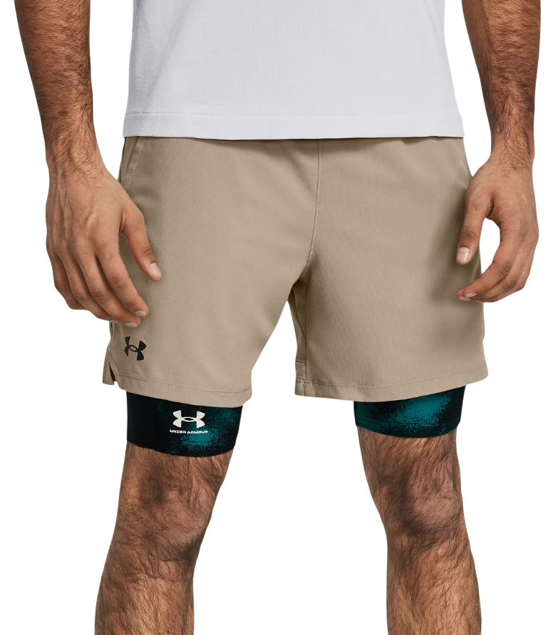 Shortsit Under Armour Vanish Woven 6in 2-in-1 Shorts Beige | 1373718-203