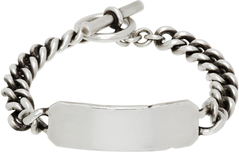 Rannerengas Ann Demeulemeester Ann Demeulemeester Silver-Tone Quote Chain Bracelet Metallinen | B0013095-JW020-070