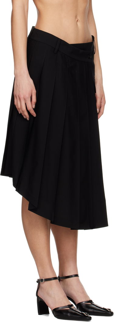 Hame Feng Chen Wang Feng Chen Wang Pleated Midi Skirt Musta | FUS19SK01B, 1