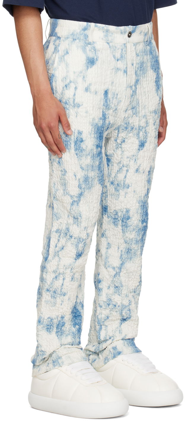 Housut Feng Chen Wang Feng Chen Wang Printed Trousers Sininen | FUS17TR07, 1