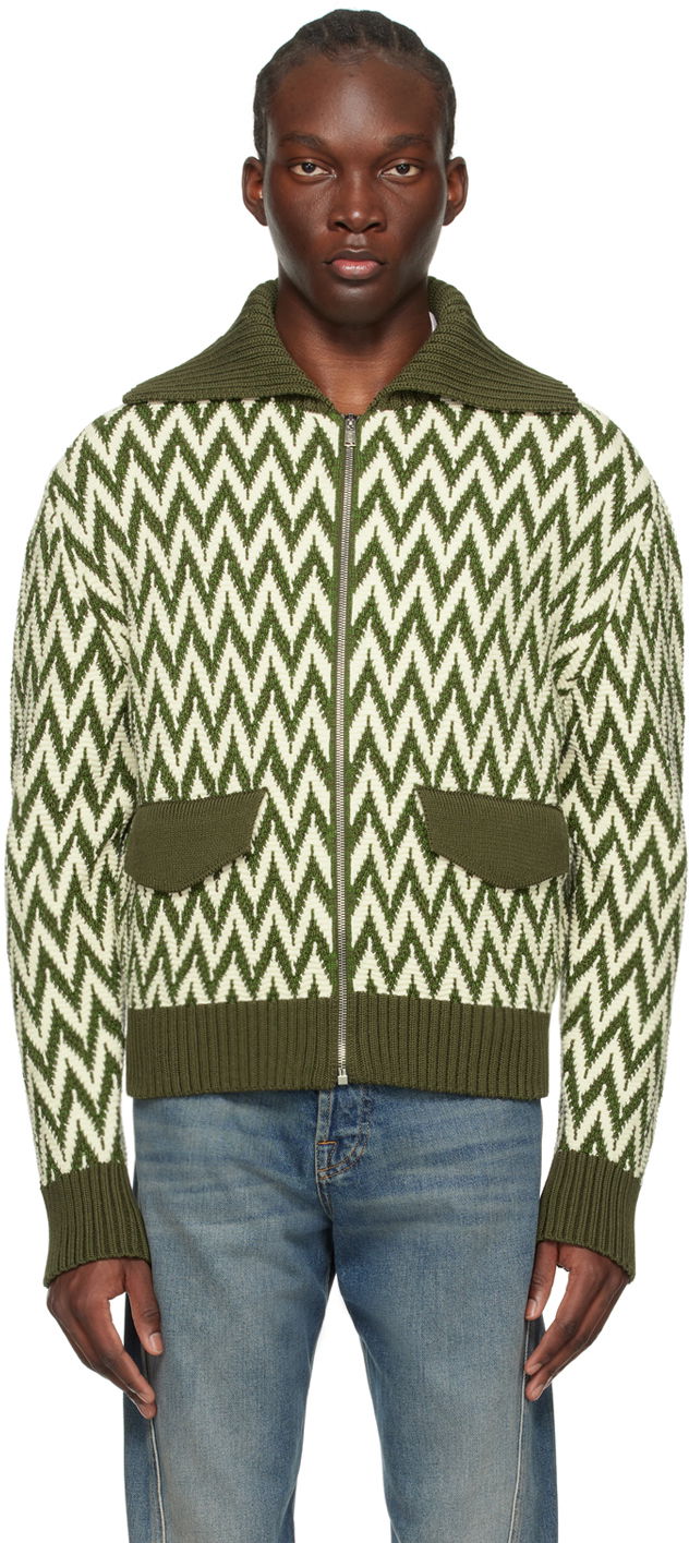 Bomber-takki LANVIN Curb Bomber Jacket Vihreä | RM-JA0016-K029-P24