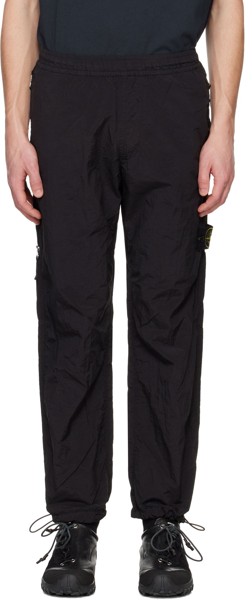 Verryttelyhousut Stone Island Stone Island Regenerated Nylon Metal ECONYL Sweatpants Musta | K1S15 3100005 S0019