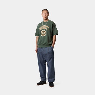 Villapaita Carhartt WIP Carhartt WIP Library Short Sleeve Sweatshirt Vihreä | I034727_9, 1