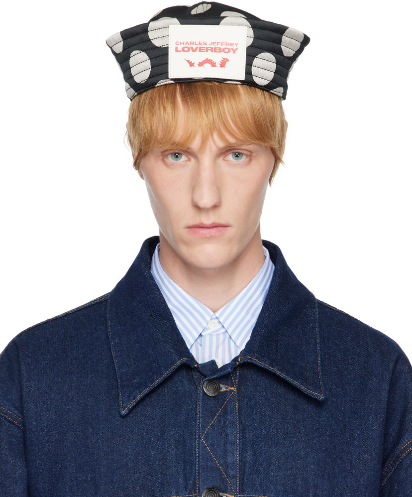 Hattu Charles Jeffrey Loverboy Charles Jeffrey LOVERBOY Polka Dot Sailor Hat Musta | 054131602