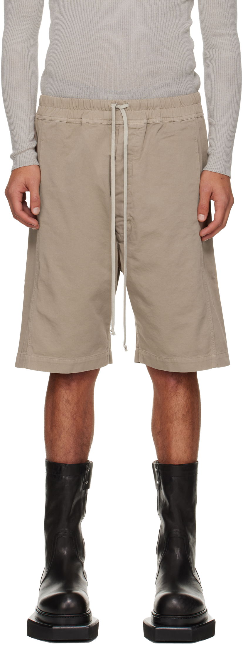 Shortsit Rick Owens DRKSHDW Concordians Pusher Shorts Beige | DU02E7373 TW