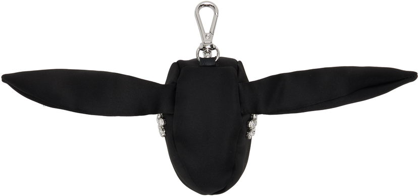 Avaimenperät Simone Rocha Simone Rocha Satin Hare Coin Purse Bag Charm Musta | COINPURSE1 0812