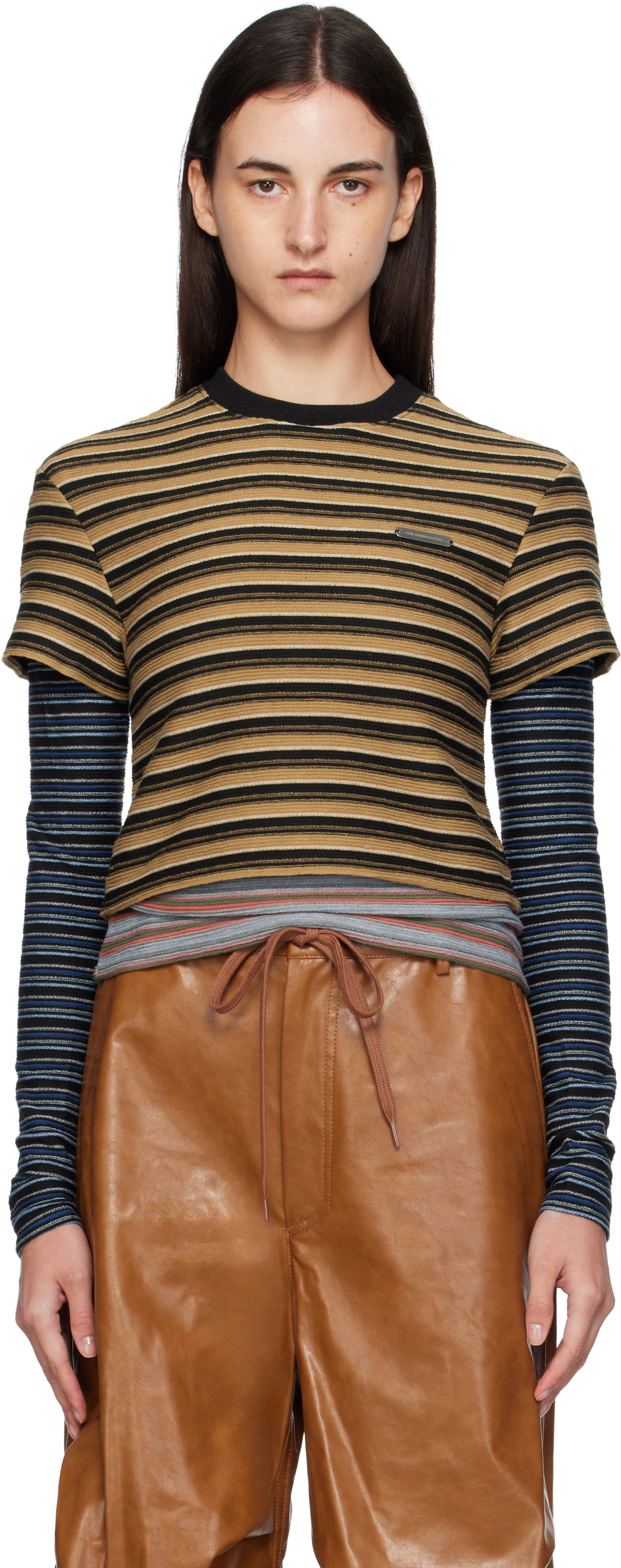 T-paita Andersson Bell Andersson Bell Striped Long Sleeve T-Shirt Monivärinen | atb1353w, 0