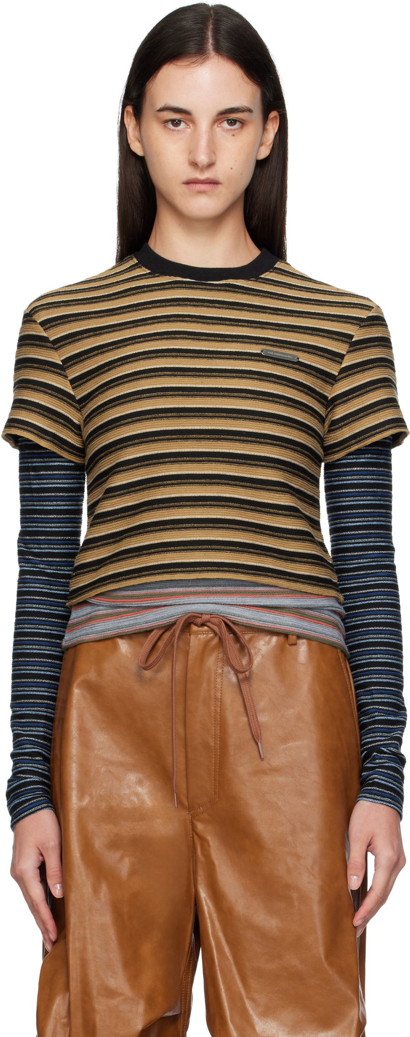T-paita Andersson Bell Andersson Bell Striped Long Sleeve T-Shirt Monivärinen | atb1353w