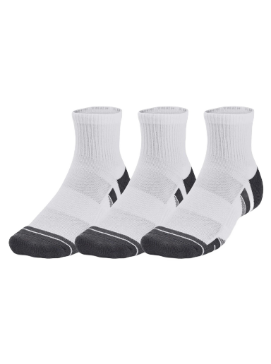 Sukat Under Armour Perfromance Tech Quarter Socks - 3 pack Valkoinen | 1379510-100