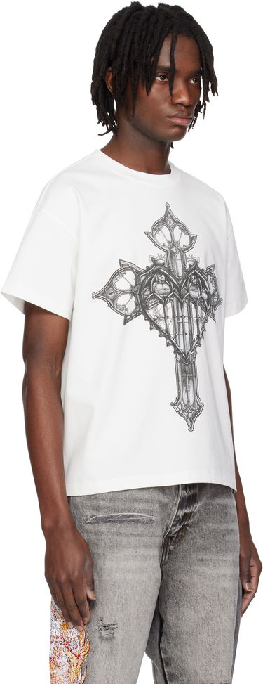 T-paita Who Decides War Who Decides War Crossed Heart Graphic T-Shirt Valkoinen | 1110130001SS25, 1