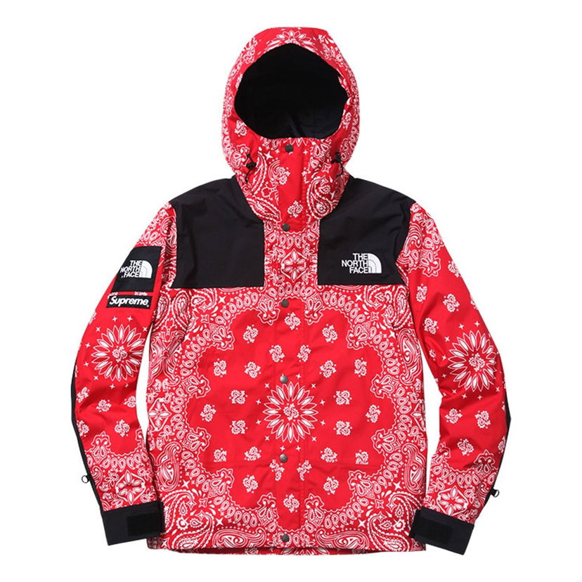 Parka Supreme Supreme x The North Face Bandana Mountain Jacket Punainen | SUP-FW14-637