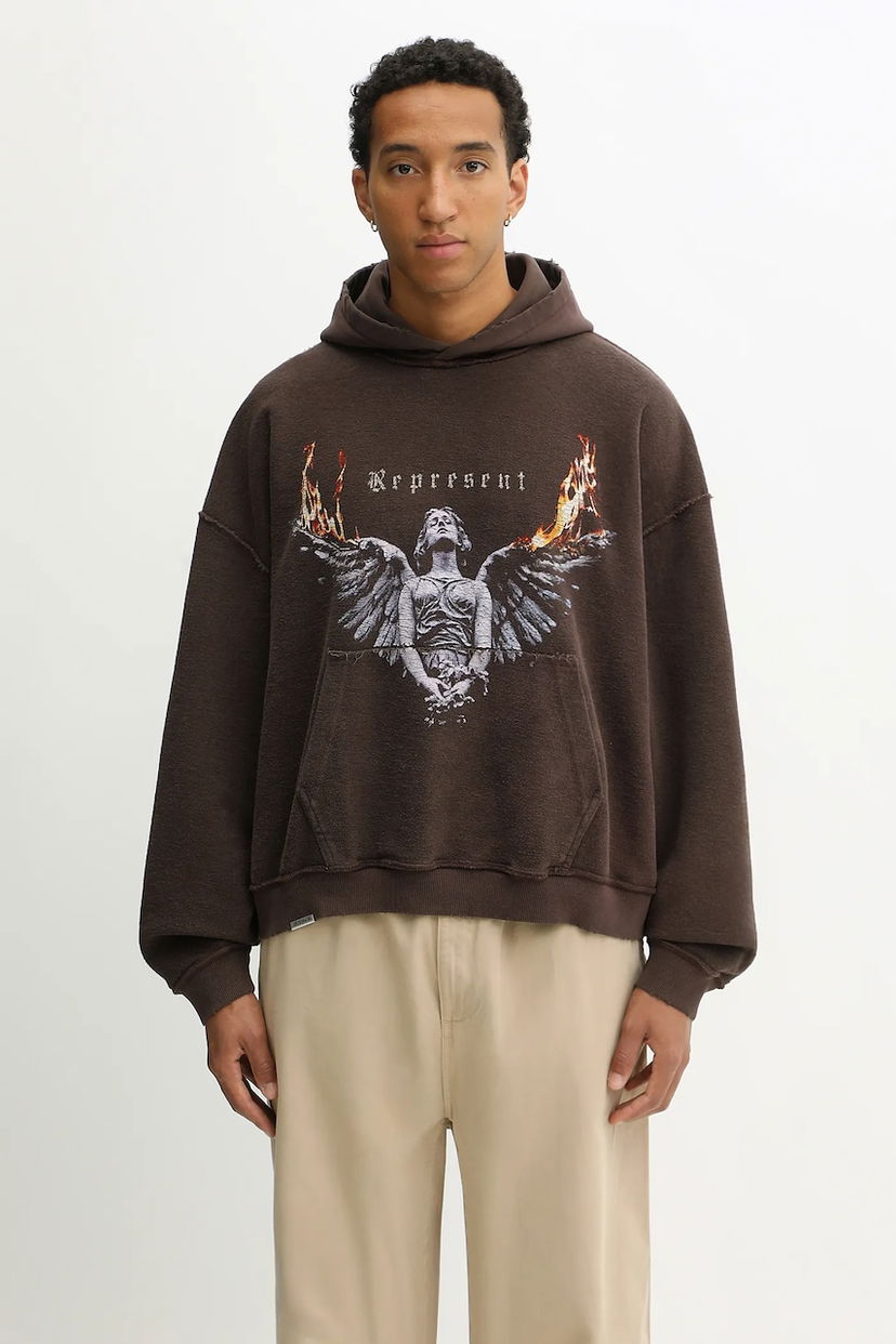 Huppari Represent Clo Reversible Living Legacy Tour Hooded Cotton Sweatshirt Ruskea | MLM100366