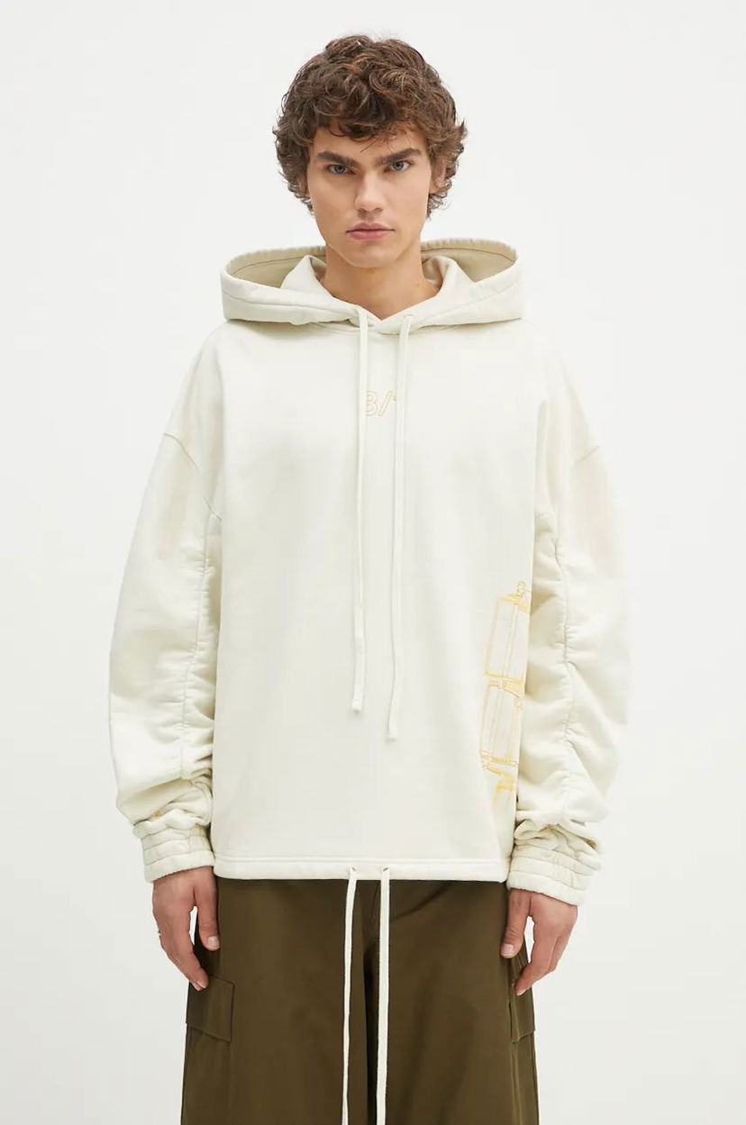 Huppari A-COLD-WALL* Hoodie Shroud Beige | ACWMW205