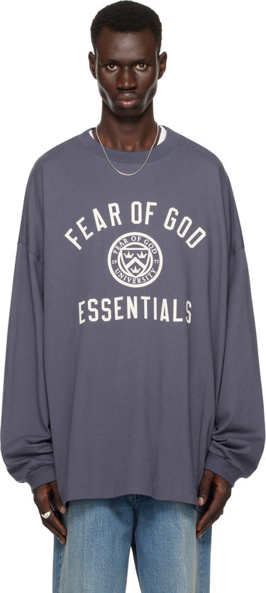 Huppari Fear of God Fear of God ESSENTIALS Jersey Long Sleeve T-Shirt Violetti | 125HO244204F, 0