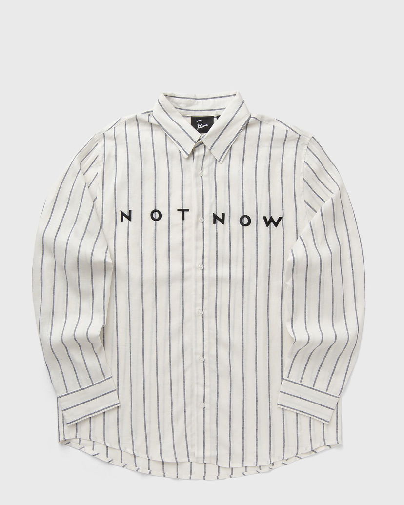 Paita By Parra PANGAIA Not Now Striped Shirt Valkoinen | 53435