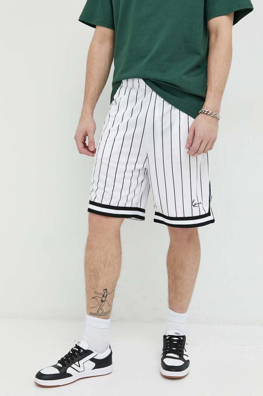 Shortsit Karl Kani Small Signature Pinstripe Mesh Shorts Valkoinen | 6014921, 0