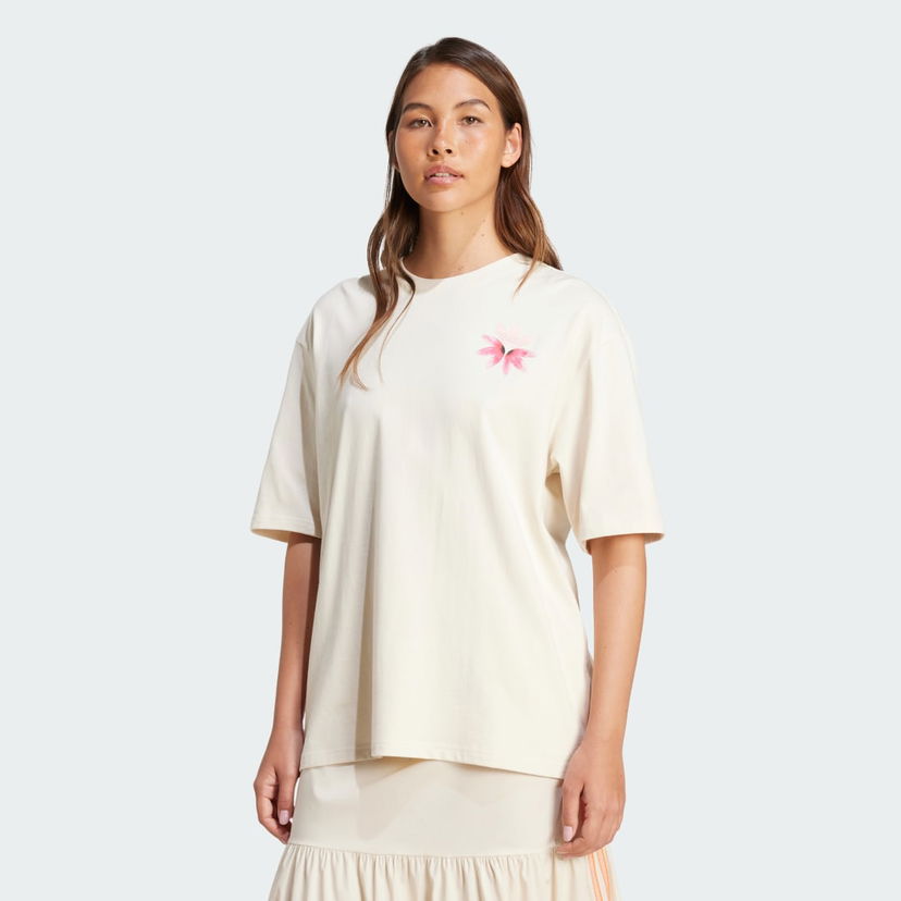 T-paita adidas Originals adidas Originals Summer Glow Graphic T-Shirt Beige | KC0678